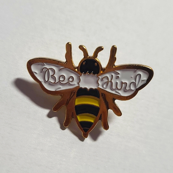 Bee Kind enamel pin - Picture 2 of 5